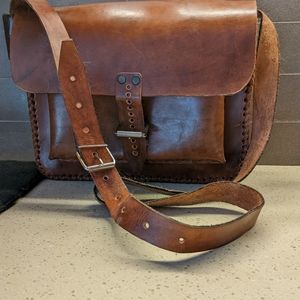 Genuine leather handbag